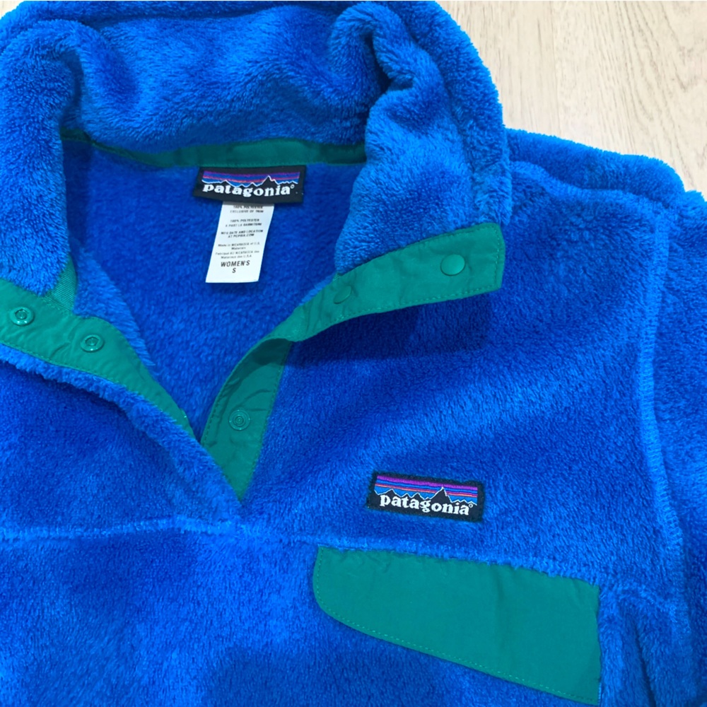 Women’s Patagonia Fleece Pullover Re-tool Snap-T size Small - Picture 3 of 4